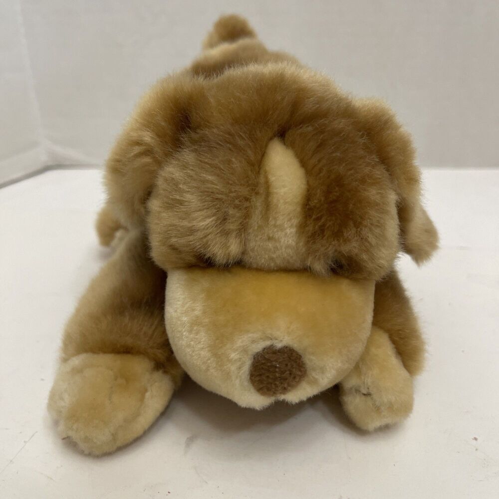 Animal Alley Darby Brown Tan Puppy Hound Dog Plush Toys R Us 2000 Vintage 8”